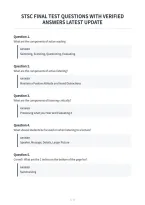 Stsc Final Test Questions With Verified&NewLine;Answers Latest Update&NewLine;