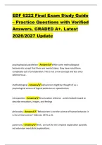 EDF 6222 Final Exam Study Guide &ndash; Practice Questions with Verified &NewLine;Answers&period; GRADED A&plus;&period; Latest &NewLine;2026&sol;2027 Update 