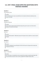 U&period;s&period; Hst I Final Exam Expected Questions With&NewLine;Verified Answers