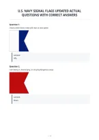 U&period;s&period; Navy Signal Flags Updated Actual&NewLine;Questions With Correct Answers&NewLine;