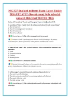 NSG 527 final and midterm Exam &lpar;Latest Update &NewLine;2026&rpar; UPDATE&excl;&excl; &lpar;Recent exam&rpar; Fully solved & &NewLine;updated 2026 Most TESTED &lpar;2026