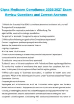 Cigna Medicare Compliance Exam &ndash; Review Questions and Practice Answers 2026&sol;2027