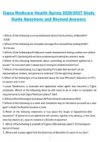 Cigna Medicare HealthSpring Study Guide &ndash; Practice Questions and Answers 2026&sol;2027