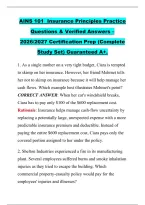 AINS 101  Insurance Principles Practice &NewLine;Questions & Verified Answers &ndash; &NewLine;2026&sol;2027 Certification Prep &lpar;Complete &NewLine;Study Set&rpar; Guaranteed A&plus;&period; 