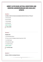 CLTM EXAM PACKAGE &vert;QUESTIONS AND VERIFIED ANSWERS&vert;BRAND NEW 2026-2027 UPDATE 