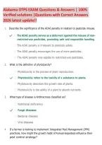 Alabama OTPS Exam 2026 &vert; Pesticide and Turf Management Practice Questions & Answers