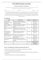 WGU D469 Performance Assessment Actual Exam 2026&sol;2027 with Detailed Rationales &vert; 100&percnt; Verified &vert; Pass Guaranteed &ndash; A&plus; Graded