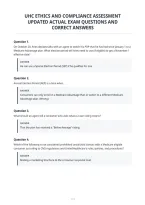 Uhc Ethics And Compliance Assessment&NewLine;Updated Actual Exam Questions And&NewLine;Correct Answers