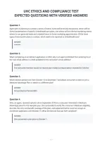 Uhc Ethics And Compliance Test&NewLine;Expected Questions With Verified Answers&NewLine;