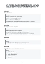 Uta Anatomy & Physiology 1 Exam 1&NewLine;Frequently Tested Actual Questions With&NewLine;Correct Answers