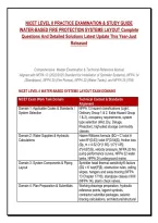 NICET LEVEL II PRACTICE EXAMINATION & STUDY GUIDE &NewLine;WATER-BASED FIRE PROTECTION SYSTEMS LAYOUT Complete &NewLine;Questions And Detailed Solutions Latest Update This Year-Just &NewLine;Released