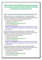 Western Governors University &lpar;WGU&rpar; D312 Anatomy and Physiology I &NewLine;with Lab Objective Assessment &lpar;OA&rpar; High-Yield Master Practice Bank &NewLine;&lpar;350 Questions&rpar; & Course Study Guide  &vert;pdf