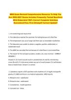 MRO Exam Revised Comprehensive Resource To Help You Ace 2026-2027 Exams Includes Frequently Tested Questions With Elaborated 100&percnt; Correct Complete Solutions Guaranteed Pass First Attempt&excl;&excl; Current Update&excl;&excl;