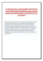 ICC M3 MECHANICAL PLANS EXAMINER CERTIFICATION &NewLine;STUDY GUIDE & PRACTICE EXAM Actual Exam Complete &NewLine;Questions And Detailed Solutions Latest Update This Year&NewLine;Just Released 