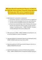 MRO Exam Revised Comprehensive Resource To Help You &NewLine;Ace 2026-2027 Exams Includes Frequently Tested Questions &NewLine;With Elaborated 100&percnt; Correct Complete Solutions &NewLine;Guaranteed Pass First Attempt&excl;&excl; Current Update&excl;&excl; 
