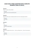Caohc Bold Items Questions With Complete&NewLine;Answers &lpar;100&percnt; Accurate&rpar;