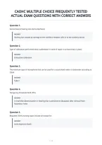 Caohc Multiple Choice Frequently Tested&NewLine;Actual Exam Questions With Correct Answers&NewLine;
