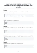 Volleyball Rules And Regulations Latest Actual Exam With Verified Questions & Correct Answers&period;pdf&NewLine;&NewLine;