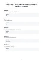 Volleyball Unit Expected Questions With Verified Answers&period;pdf&NewLine;&NewLine;