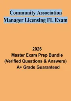 Florida Community Association Manager Licensing Exam Study Guide &vert; CAM Practice Questions and Licensing Prep