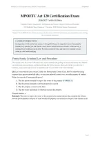 MPOETC Act 120 Certification Exam Actual Exam 2026&sol;2027 with Detailed Rationales &vert; 100&percnt; Verified &vert; Pass Guaranteed &ndash; A&plus; Graded