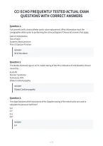 Cci Echo Frequently Tested Actual Exam&NewLine;Questions With Correct Answers&NewLine;