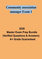 Community Association Manager Exam 1 Study Guide &vert; HOA Management Practice Questions and CMCA Exam Prep
