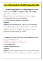 &NewLine;NSG 3233 Exam 3 &lpar;PDF&rpar; &vert; 2026&sol;2027 Mental Health Nursing Q&A&NewLine;