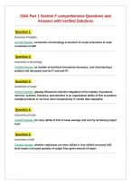 CMA Part 1 Section F comprehensive Questions and Answers with Verified Solutions