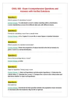 CNSL 503 - Exam 4 comprehensive Questions and Answers with Verified Solutions