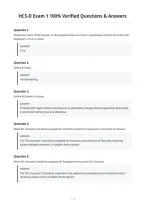 HCS-D Exam 1 100&percnt; Verified Questions & Answers&NewLine;