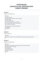 Hypertension&NewLine;Updated Actual Questions With&NewLine;Correct Answers