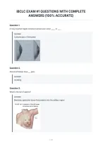 Ibclc Exam &num;1 Questions With Complete&NewLine;Answers &lpar;100&percnt; Accurate&rpar;&NewLine;