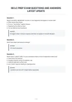 Ibclc Prep Exam Questions And Answers&NewLine;Latest Update