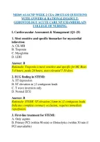 Nr569 Agacnp Week 2 Cea-200 Exam Questions &NewLine;With Anwers & Rationales&vert;Adult&NewLine;Gerontology Acute Care Np &vert;Chamberlain &NewLine;College Of Nursing&period; 