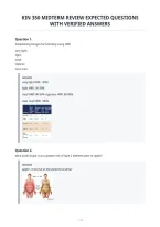 Kin 350 Midterm Review Expected Questions&NewLine;With Verified Answers&NewLine;