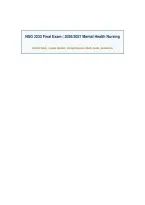 NSG 3233 Exam 3 &lpar;PDF&rpar; &vert; 2026&sol;2027 Mental Health Nursing Q&A