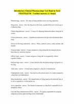 Introductory Clinical Pharmacology Test Bank by Ford 9781975163730 - Verified Answers A&plus; Rated
