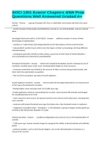 SOCI 1301 Exam&num; Chapters 4&sol;5&sol;6 Prep Questions Well Answered Graded A&plus;