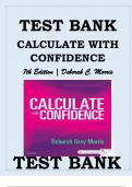 CALCULATE WITH CONFIDENCE, 7TH EDITION BY DEBORAH MORRIS TEST BANK ISBN: 9780323396837