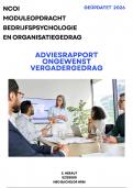NCOI moduleopdracht Bedrijfspsychologie en Gedrag in Organisaties cijfer 9 met feedback - Ge&uuml;pdatet 2026