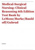 Test Bank for Medical Surgical Nursing BUNDLE