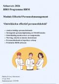 Schoevers Effectief Personeelsmanagement - vakopleiding HRM - Geslaagd 2026 - Eindcijfer 8