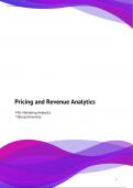 Pricing and Revenue Analytics Final (Lecture Content + Papers)