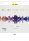 Intermediate Financial Management 13th Edition by Eugene F. Brigham & Phillip R. Daves - Complete Elaborated and Latest Test Bank. ALL Chapters(1-27)Included and updated for 2023