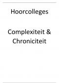 Fysiotherapie hoorcolleges jaar 3 (HU) Complexiteit en chroniciteit (C&C)