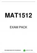 MAT1512 EXAM PACK 2023