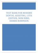 Test Bank for Modern Dental Assisting 13th Edition by Bird