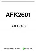 AFK2601 EXAM PACK 2023