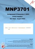  MNP3701 Assignment 2 (QUIZ) Semester 2 2023 